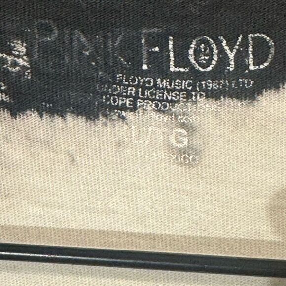 Pink Floyd In Concert Band Tee Distressed Bleached Vintage Style Grunge Y2K L - Picture 12 of 13